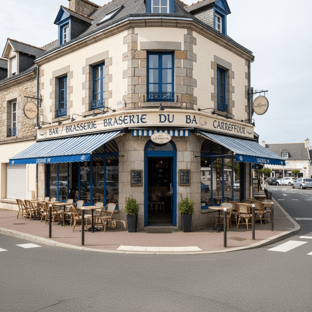 Bar-brasserie 150m² à Plouescat : terrasse - licence IV - Image 1