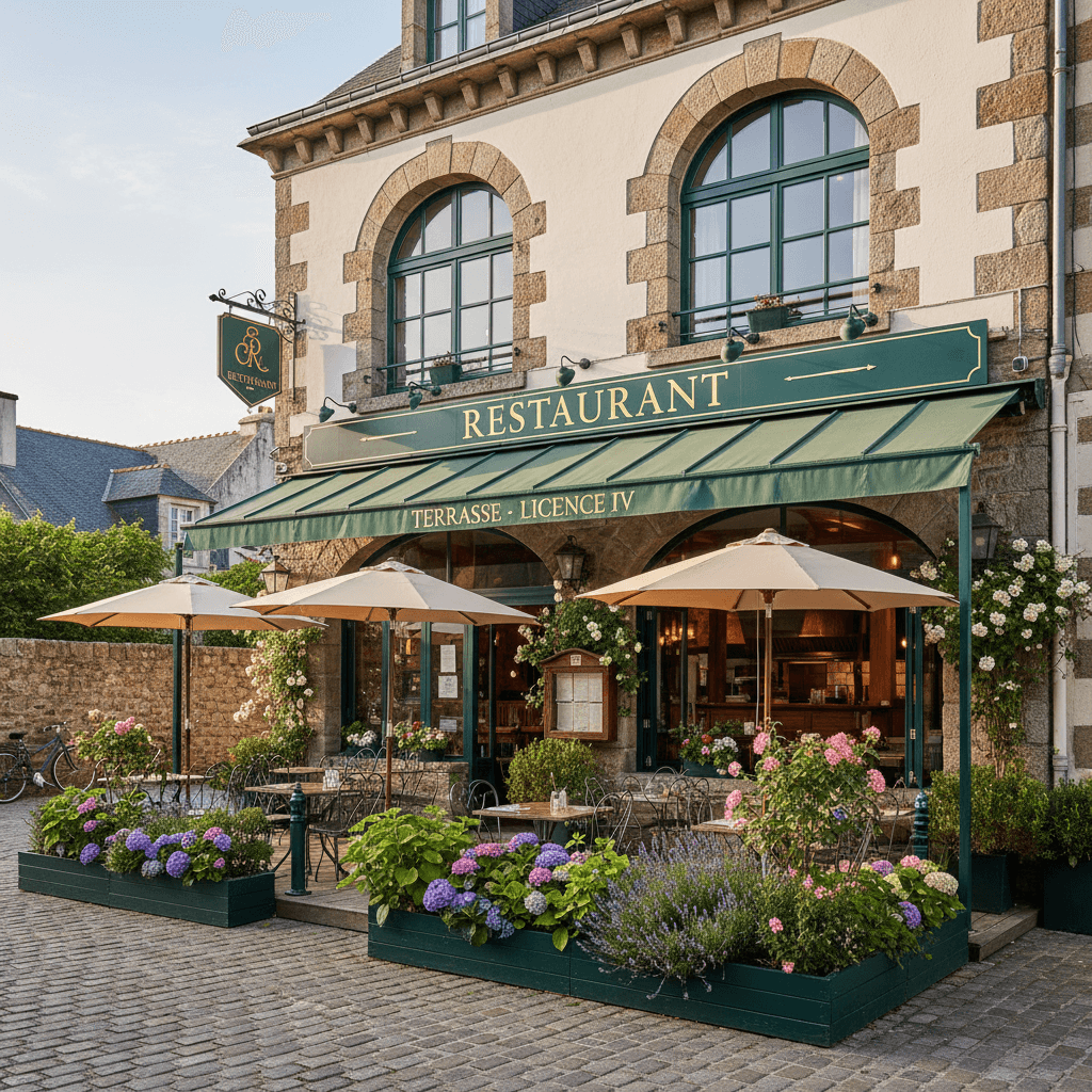 Restaurant : terrasse - licence IV - Image 1
