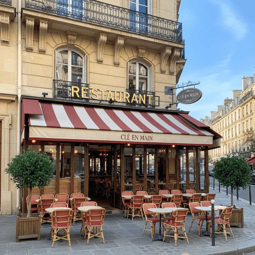 Restaurant 50 couverts à Paris : terrasse - licence IV