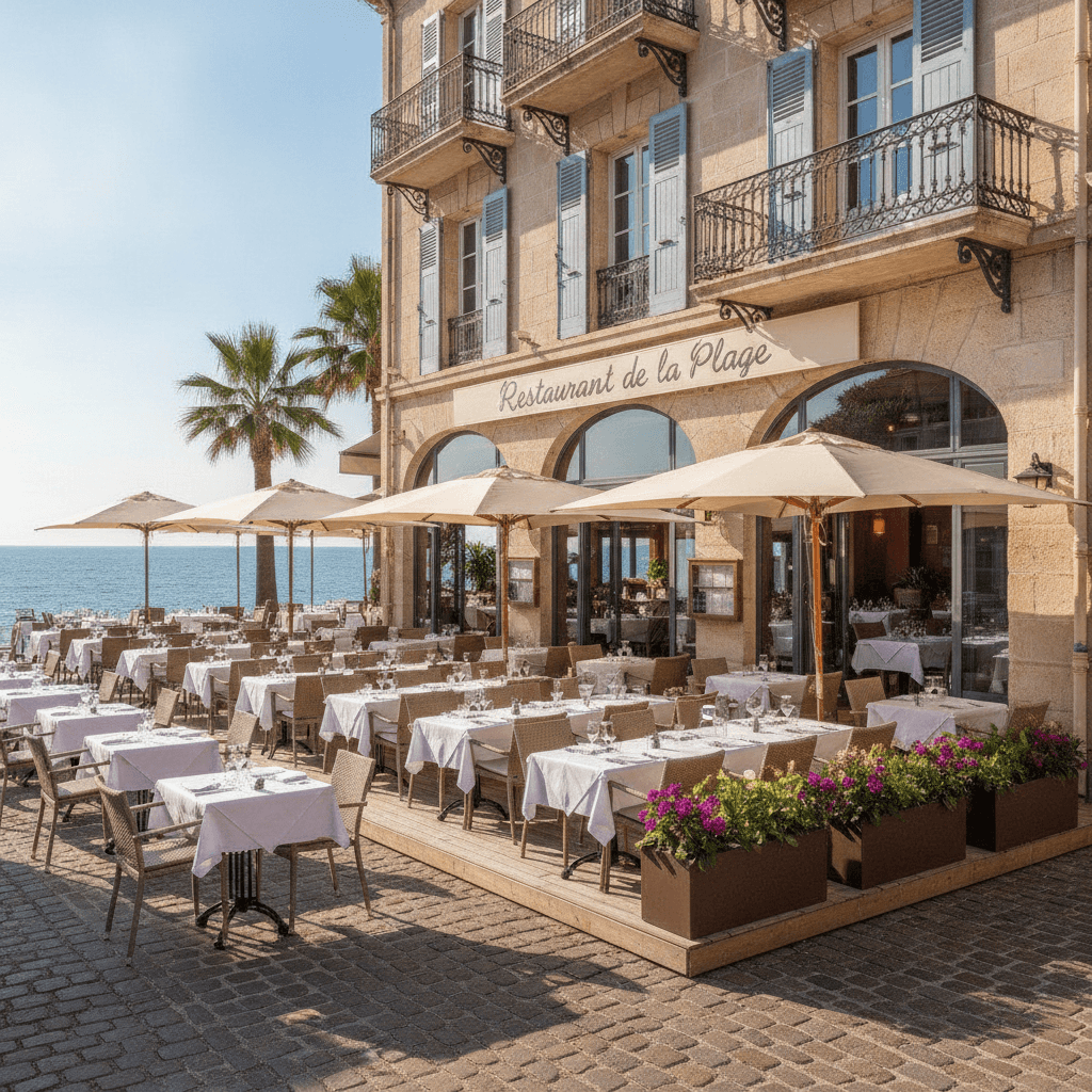 Restaurant 350m² à Antibes : terrasse - licence IV - Image 1