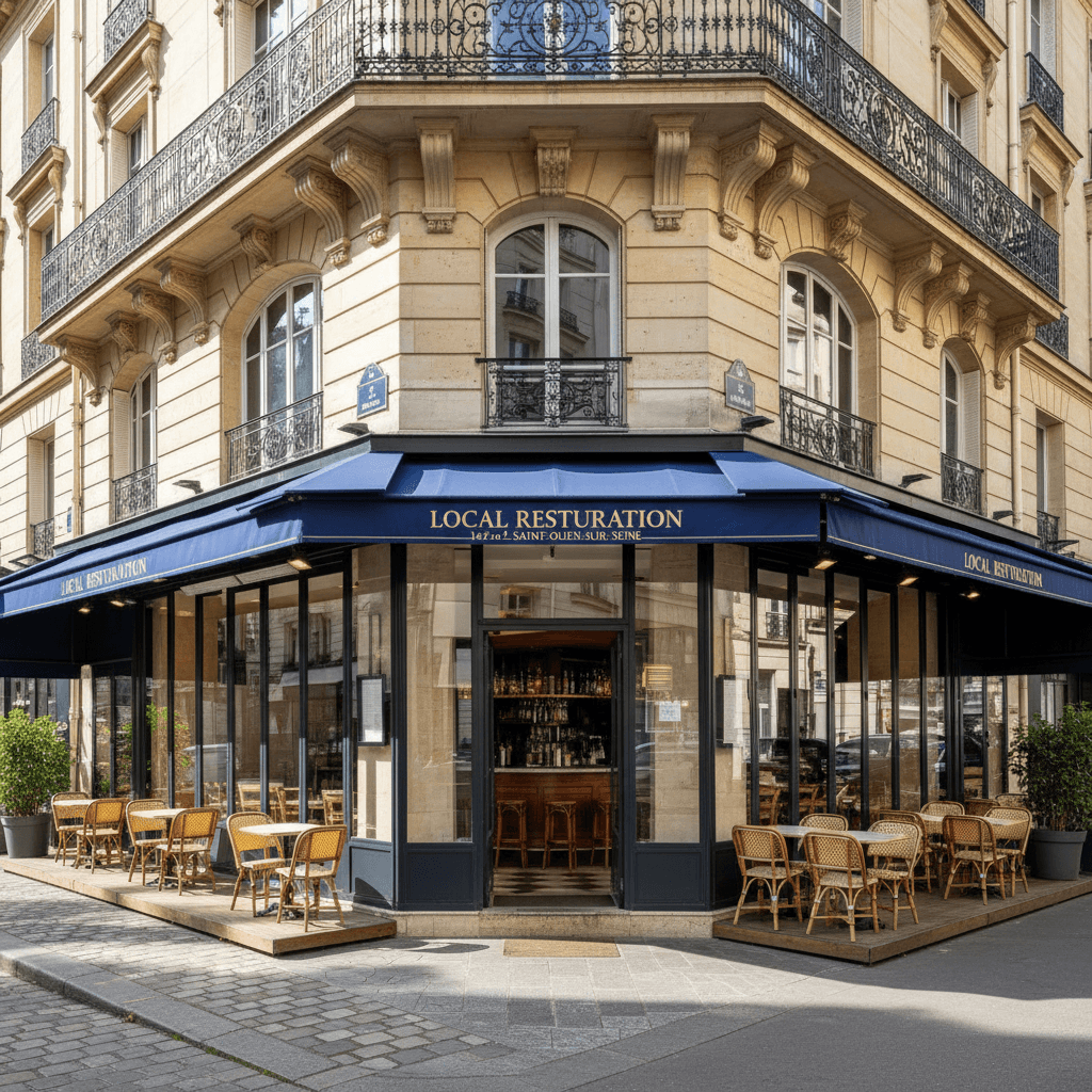 Murs et fonds 147m² à Saint-Ouen-sur-Seine : terrasse - Image 1