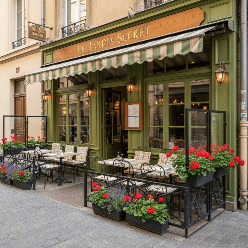 Restaurant 74m² à Lyon : terrasse - Image 1