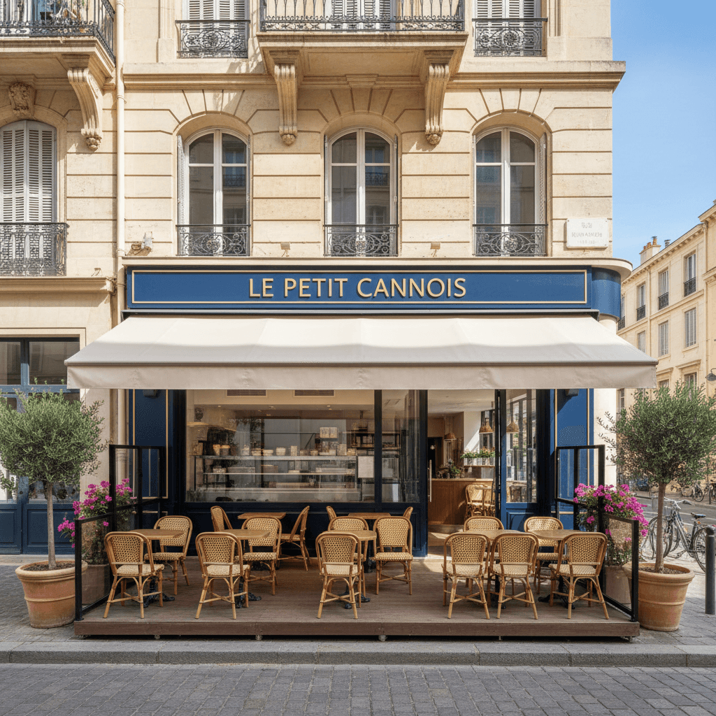Snack 70m² à Cannes : terrasse - extraction - Image 1