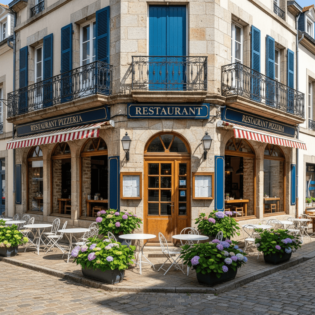 Restaurant à Quimper : terrasse - extraction - Image 1