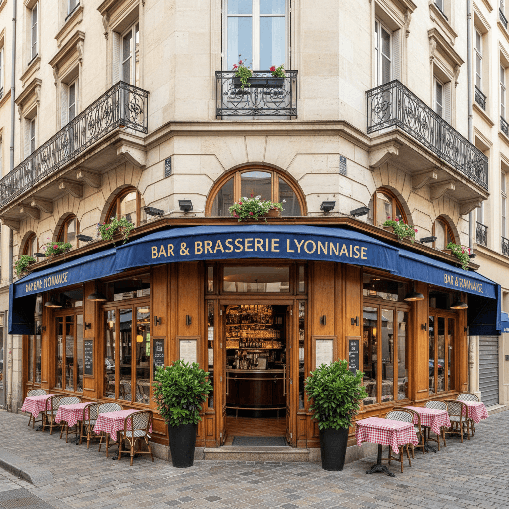 Bar-brasserie 215m² à Lyon : terrasse - licence IV