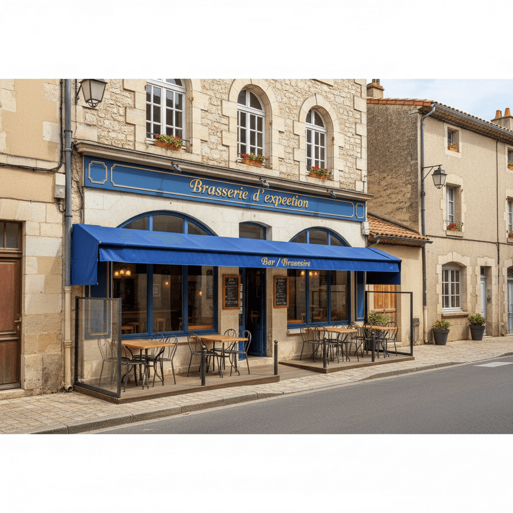 Bar-brasserie à Cazouls-D'Hérault : terrasse - licence IV - Image 1