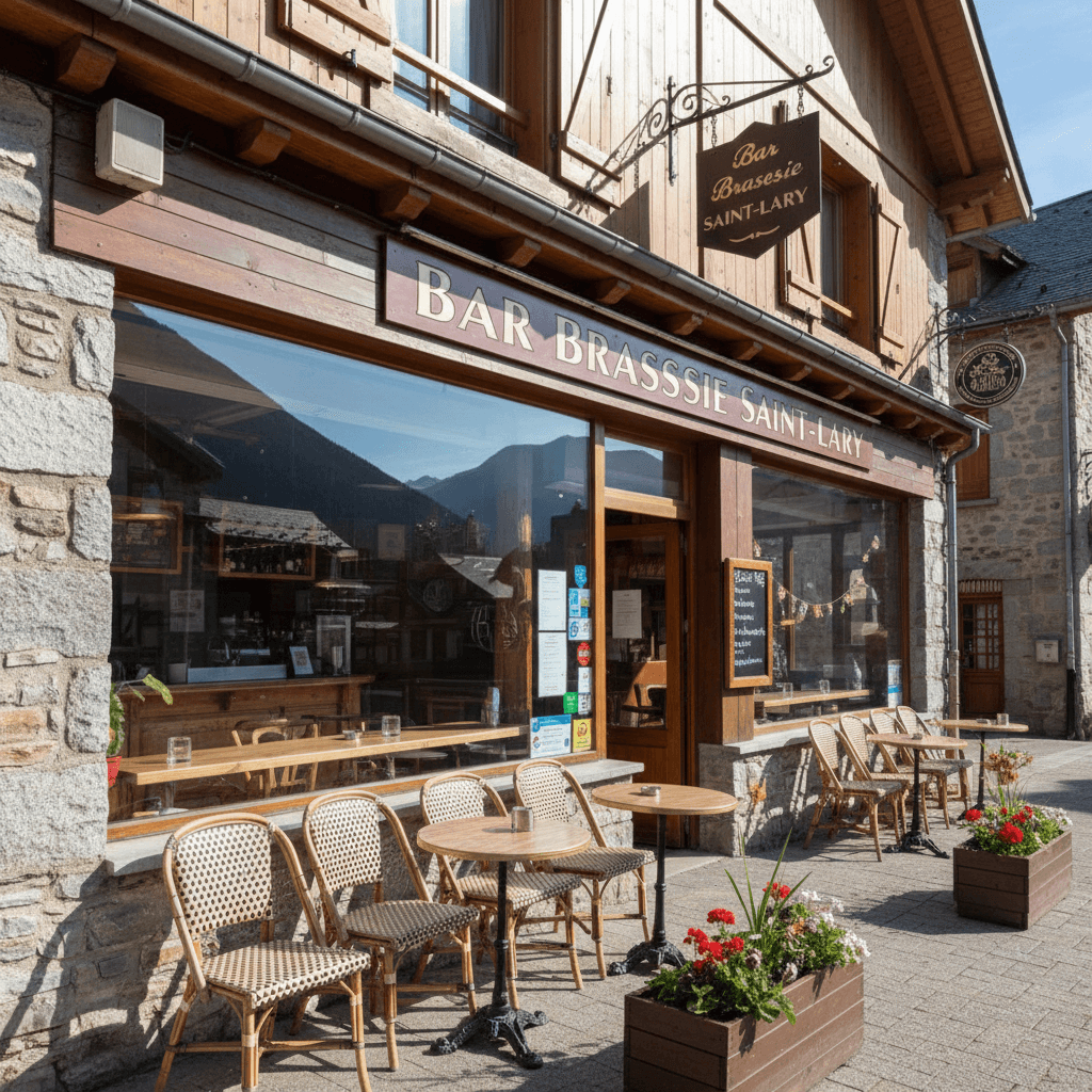 Bar-brasserie 140m² à Saint-Lary-Soulan : terrasse - licence IV - Image 1