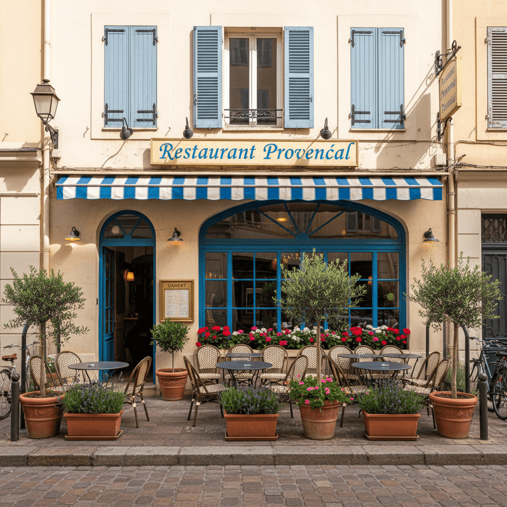 Restaurant à Nice : terrasse - licence IV