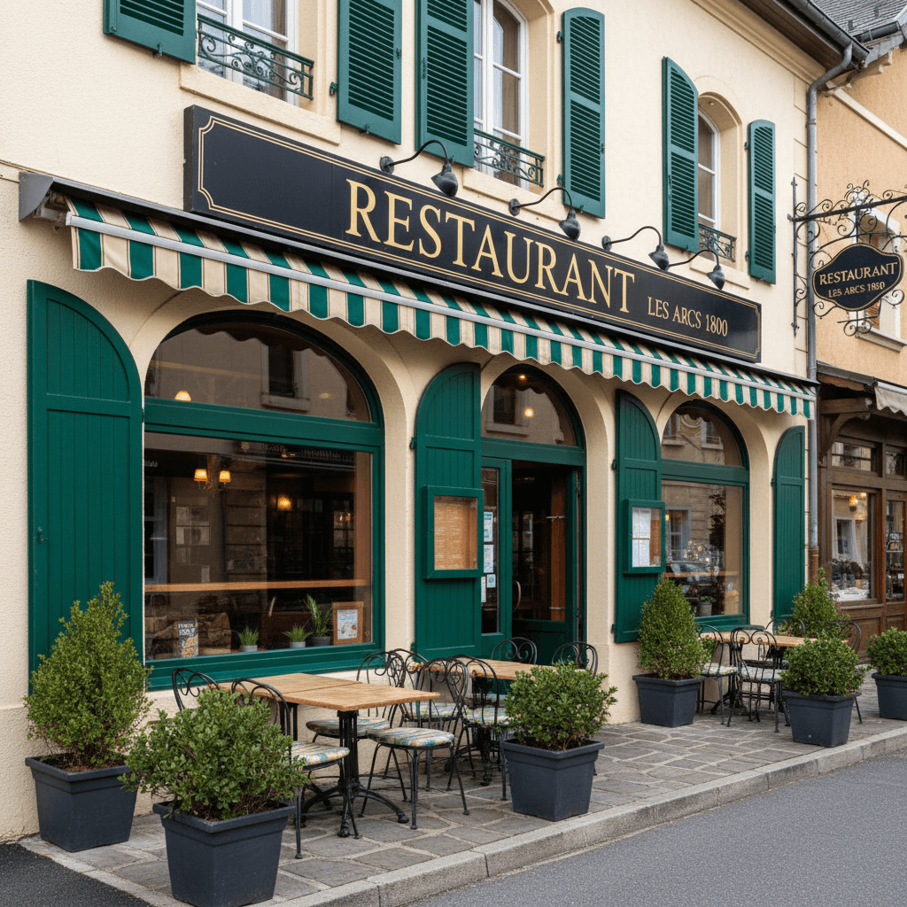 Restaurant à Barberaz : terrasse - extraction - Image 1