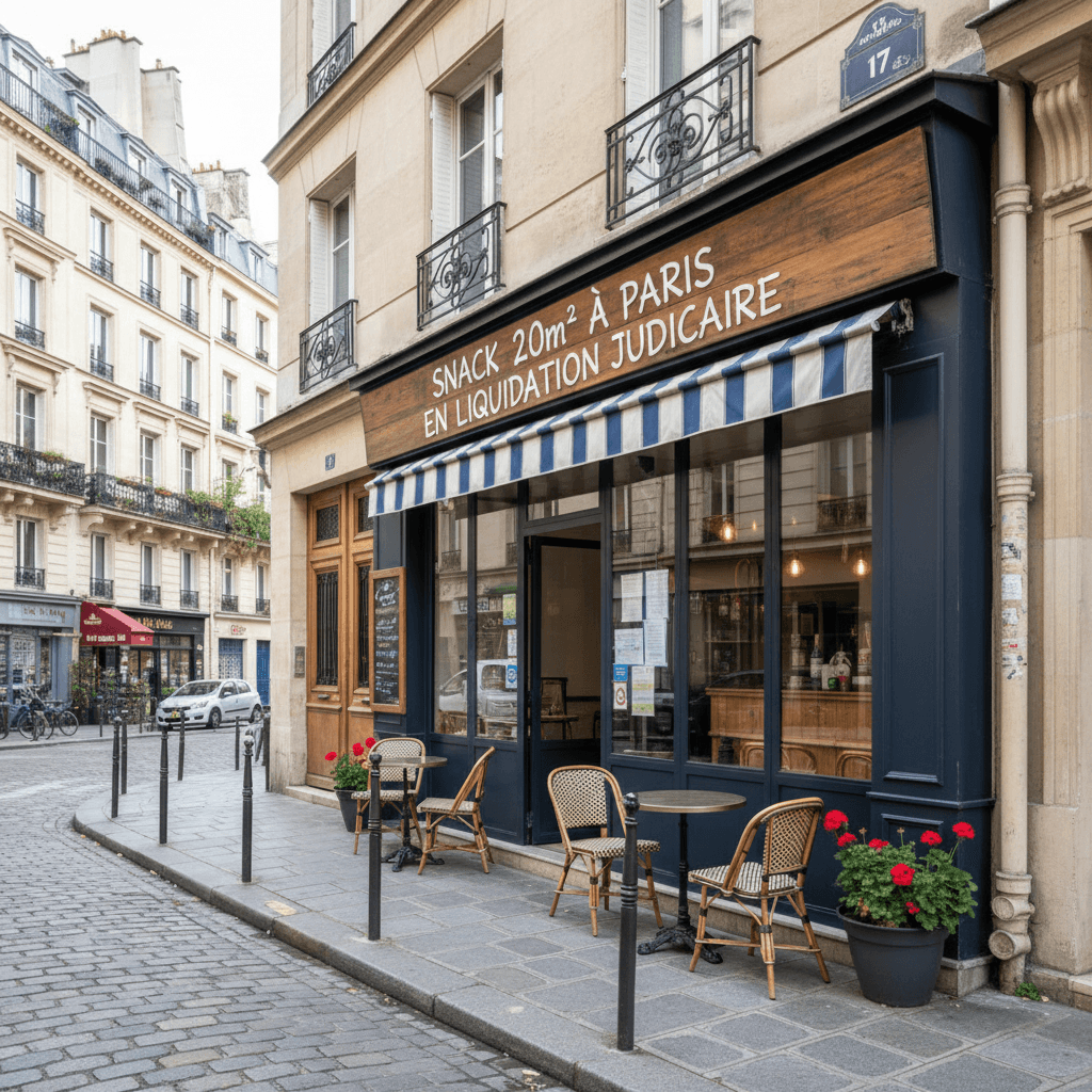 Snack 20m² à Paris en liquidation judiciaire