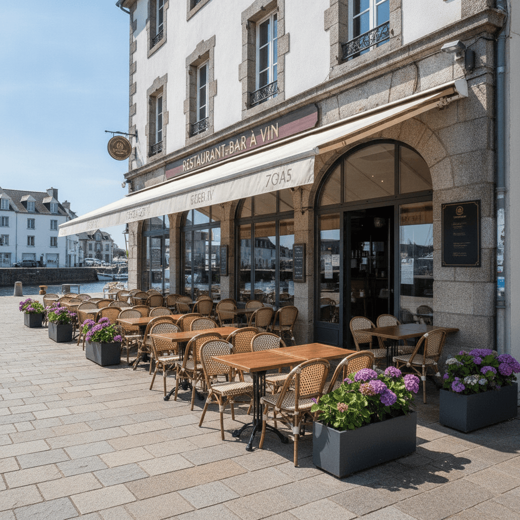 Restaurant à Vannes : terrasse - licence IV - Image 1