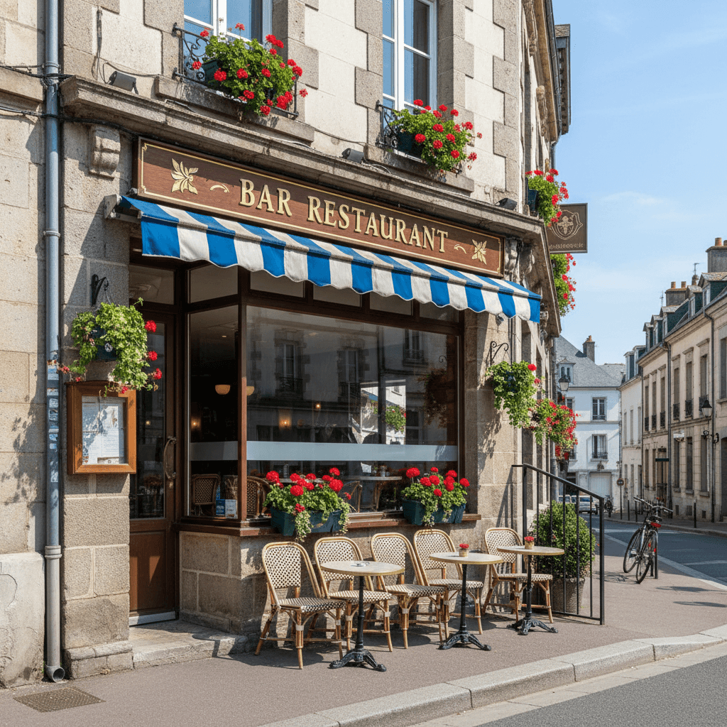 Restaurant à Saint-Brieuc : terrasse - licence IV - Image 1