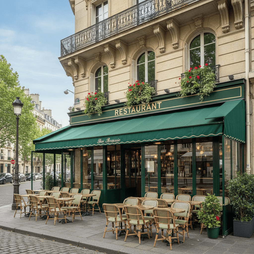Restaurant 60 couverts à Paris : terrasse - extraction en liquidation judiciaire - Image 1