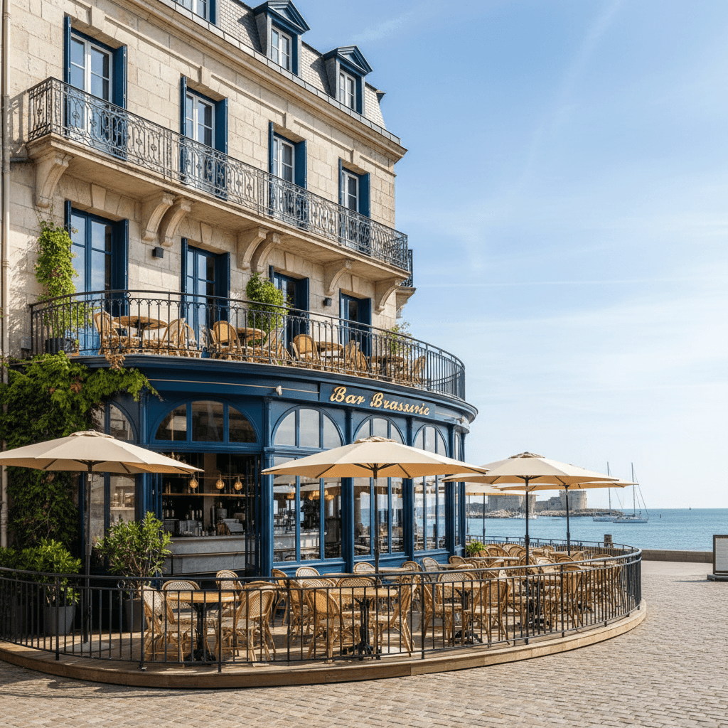 Bar-brasserie à La Rochelle : terrasse - licence IV - Image 1