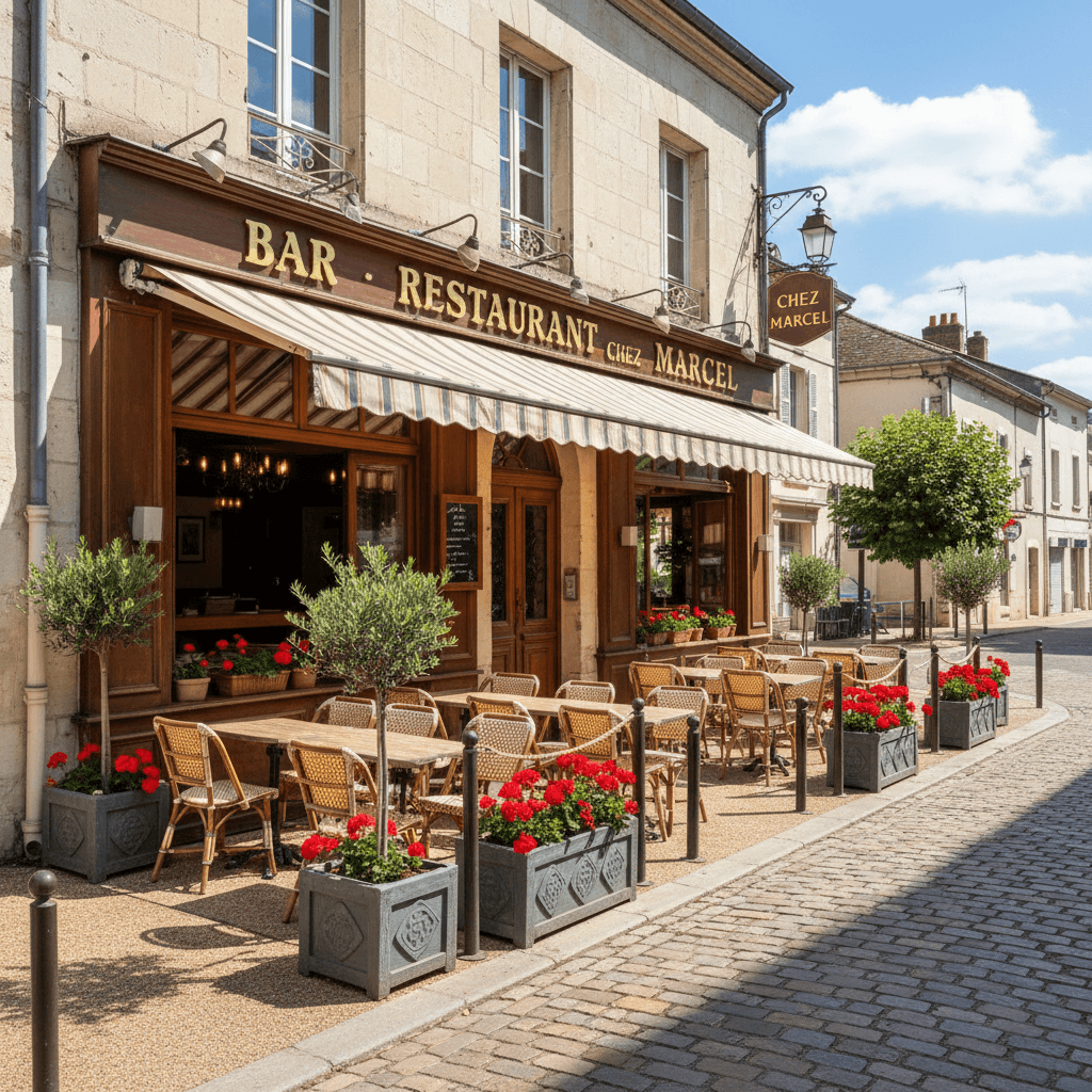Restaurant à Brax : terrasse - Image 1
