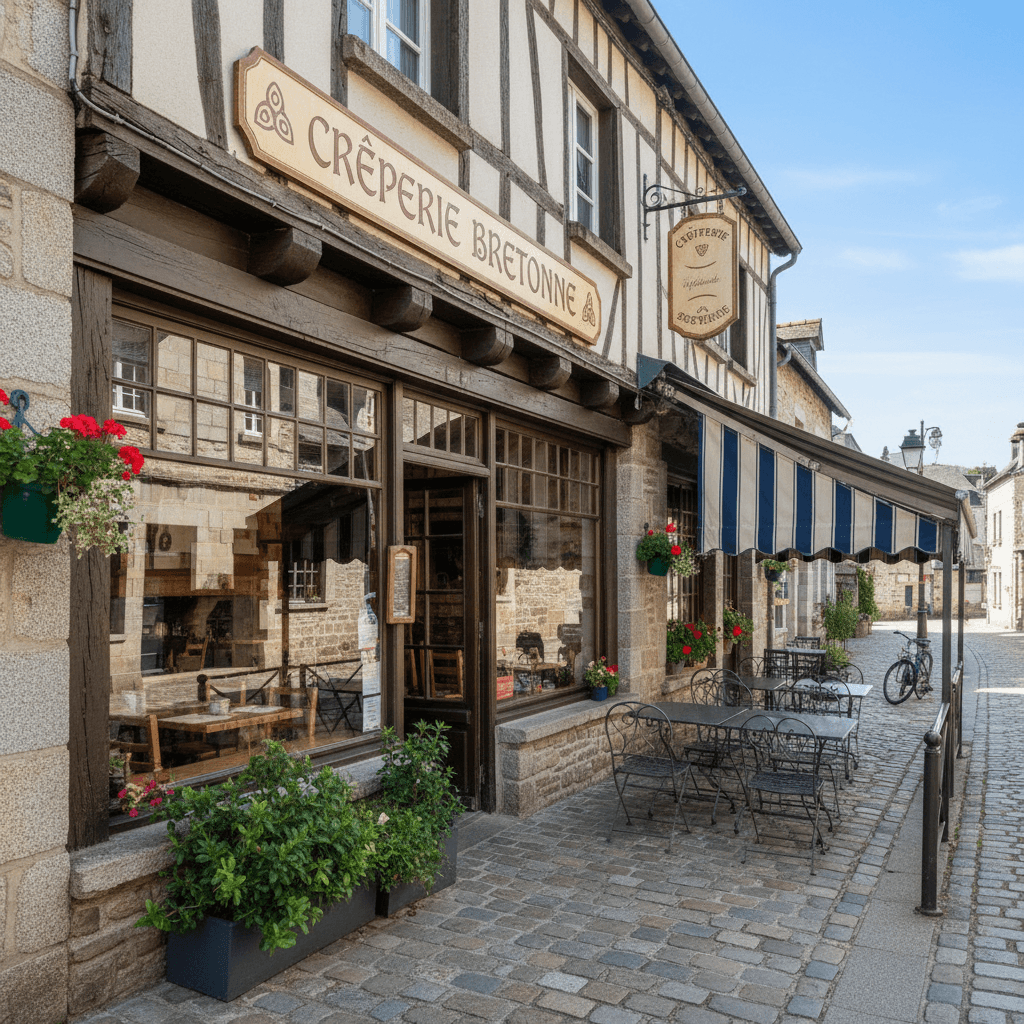 Restaurant à Quimper : terrasse - cuisine équipée - Image 1