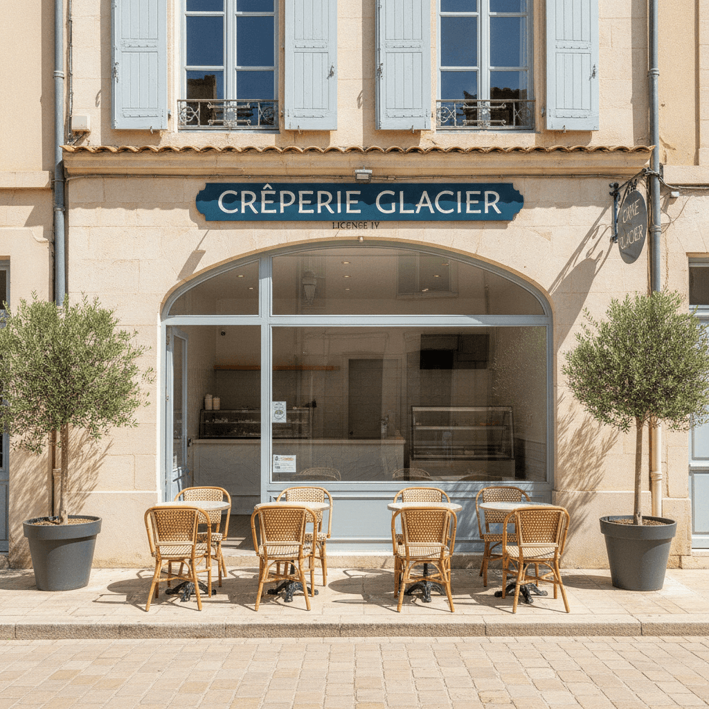 Snack 20m² à Aix-en-Provence : terrasse - licence IV
