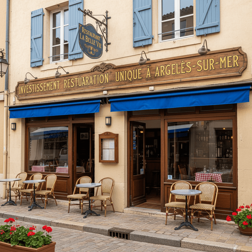 Restaurant 521m² à Argelès-Sur-Mer : terrasse - licence IV - Image 1