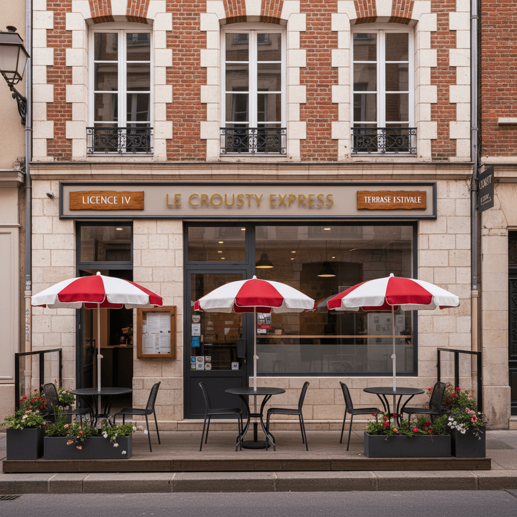 Fast-food à Toulouse : terrasse - licence IV