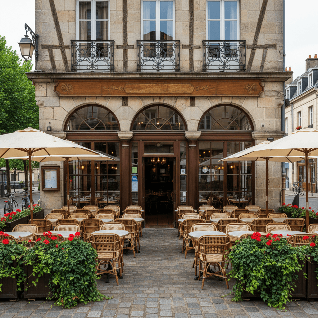 Restaurant à Rennes : terrasse - extraction