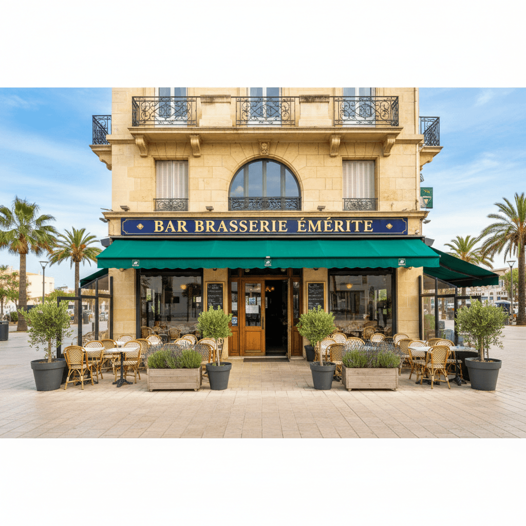 Bar-brasserie 500m² à La Grande-Motte : terrasse - licence IV - Image 1