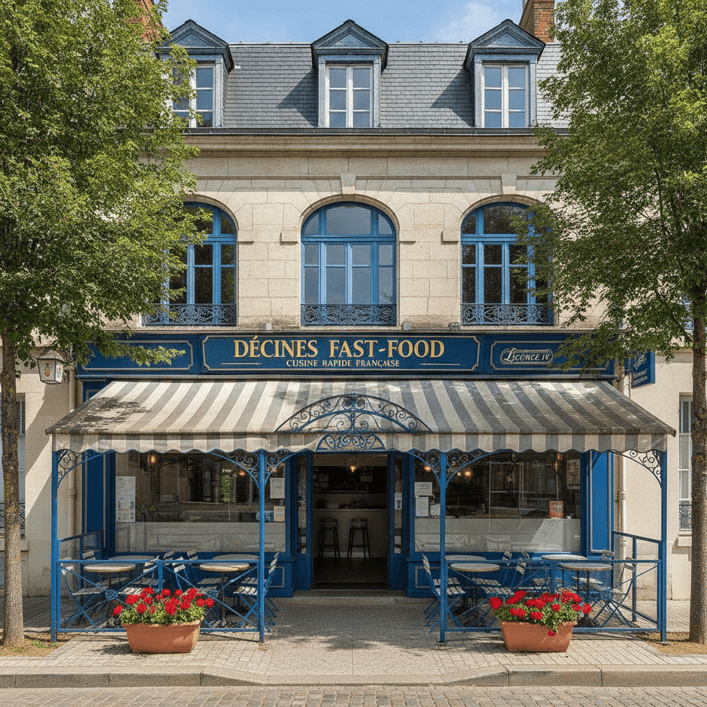 Fast-food 80m² à Décines-Charpieu : terrasse - licence IV - Image 1