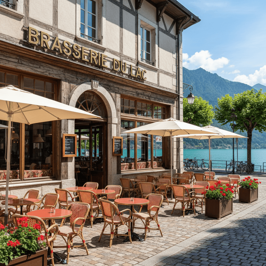 Bar-brasserie 340m² à Annecy : terrasse - licence IV - Image 1