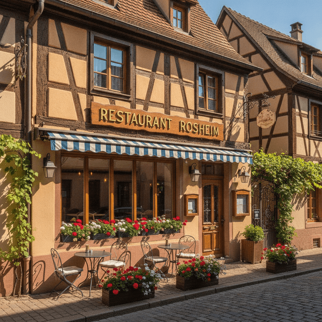 Restaurant 220m² à Rosheim : terrasse - extraction
