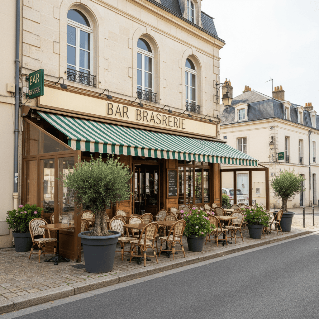 Bar-brasserie à Ambarès-Et-Lagrave : terrasse - licence IV - Image 1