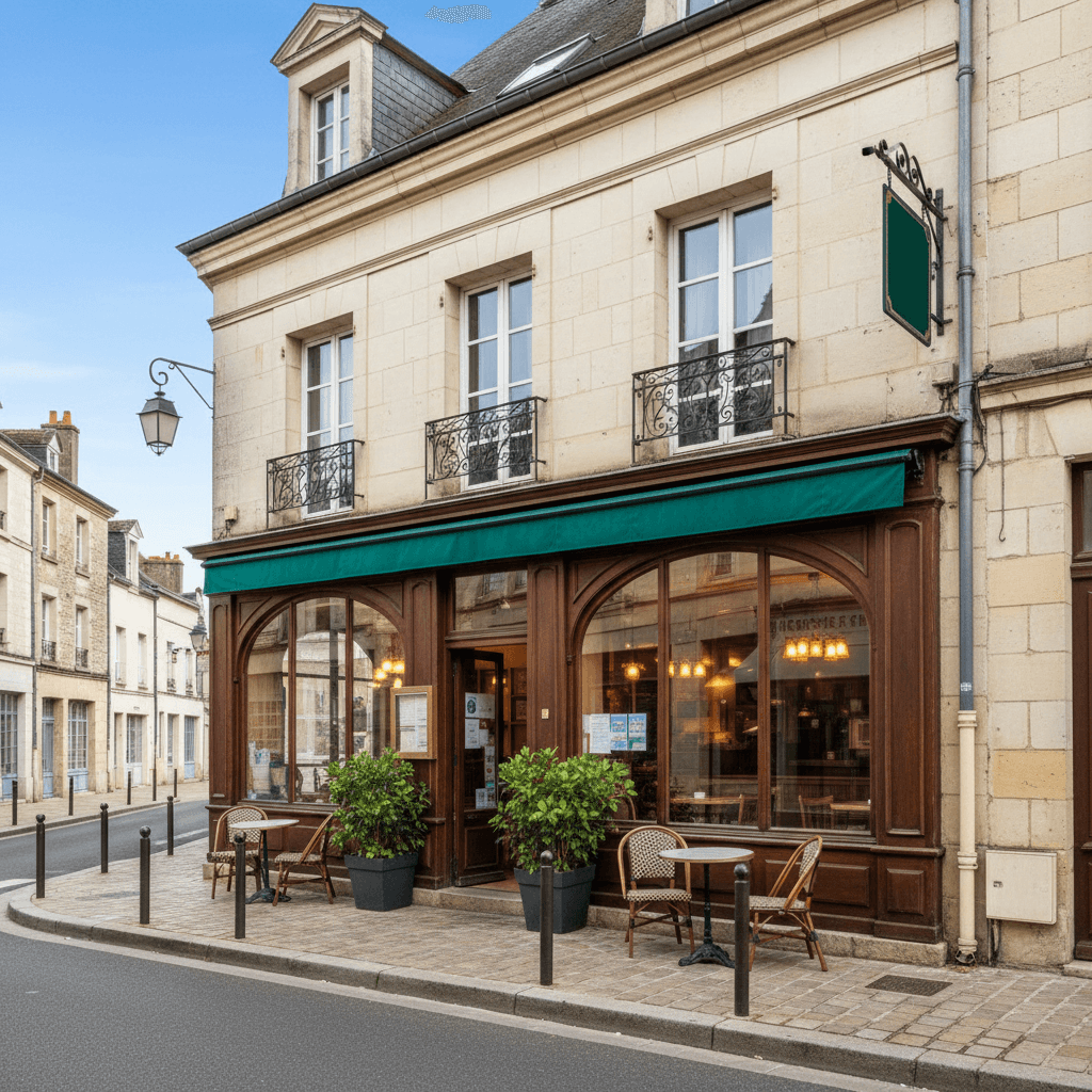Bar-brasserie à Aubigny-Sur-Nère : terrasse - licence IV - Image 1