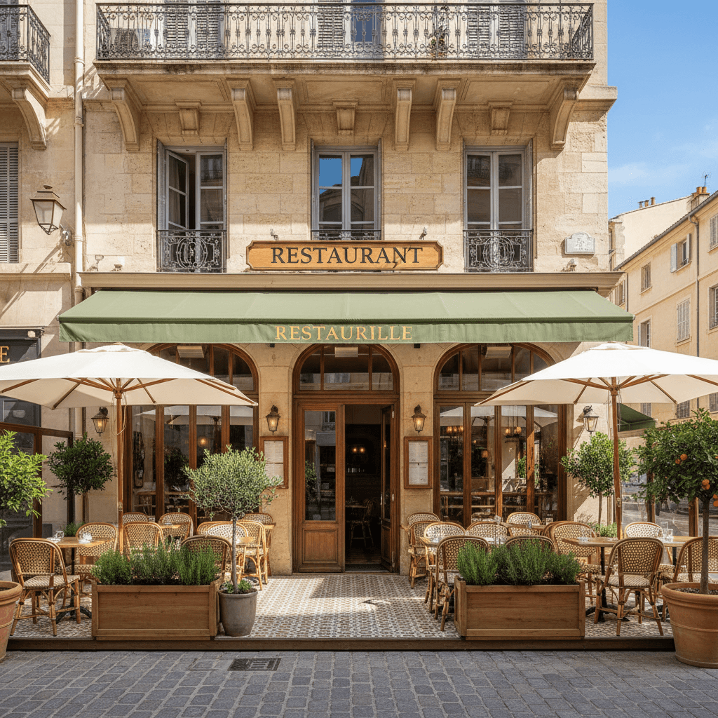 Restaurant 160m² à Marseille : terrasse - licence IV