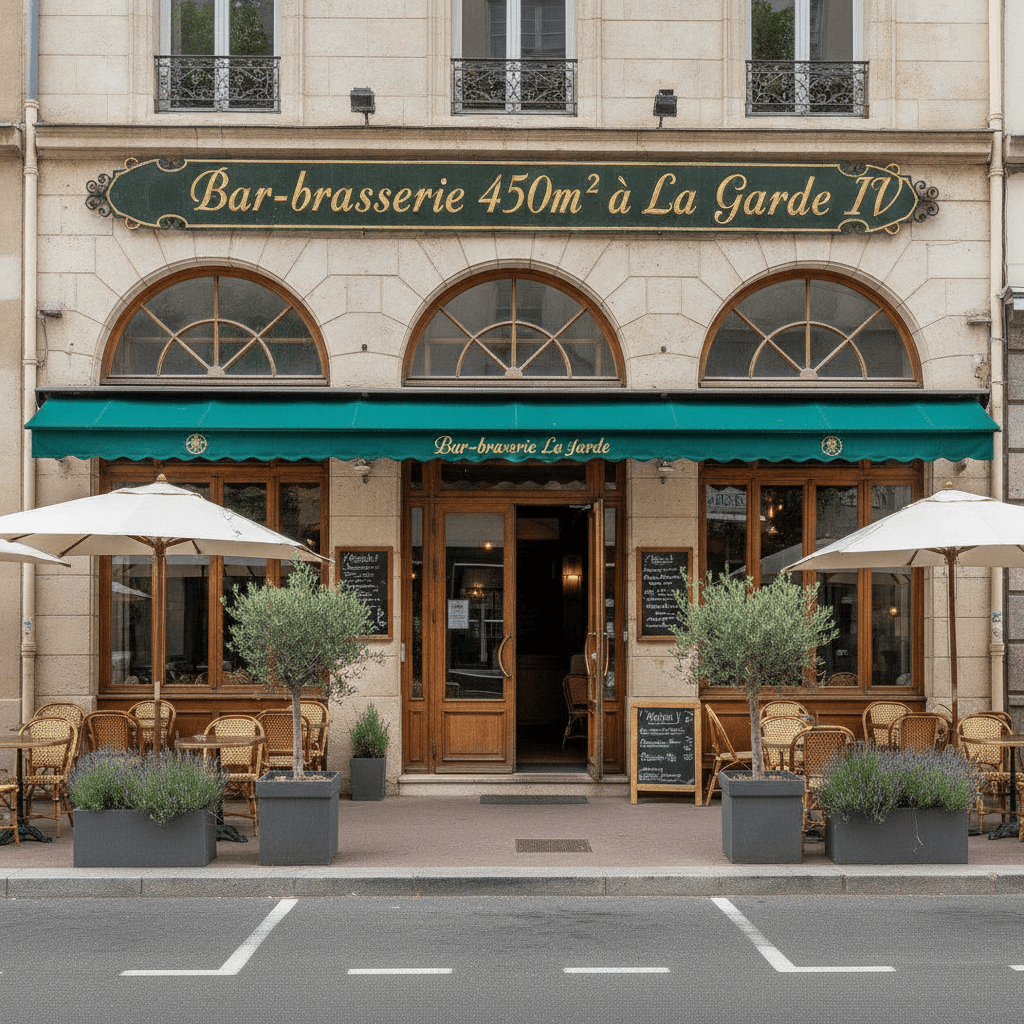Bar-brasserie 450m² à La Garde : terrasse - licence IV - Image 1
