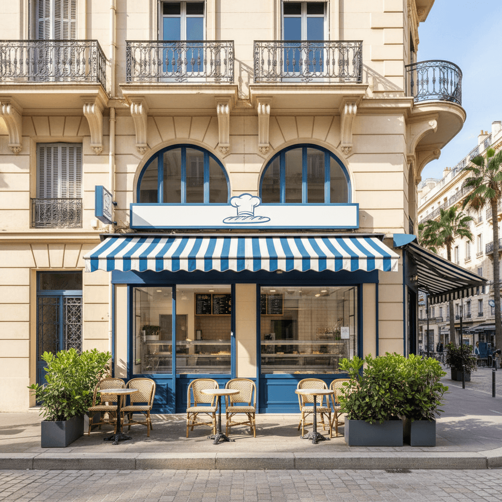 Fast-food 85m² à Nice : terrasse - extraction