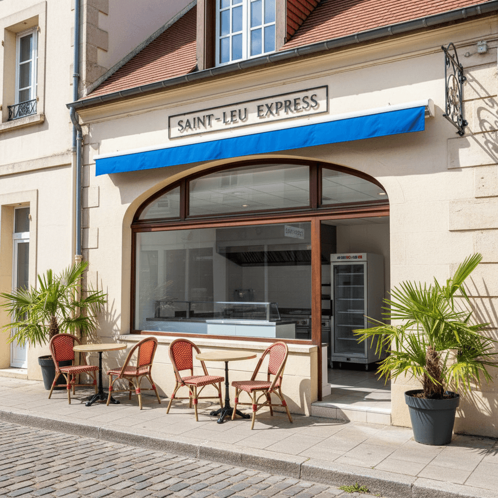 Fast-food 28m² à Saint-Leu : cuisine équipée - chambre froide