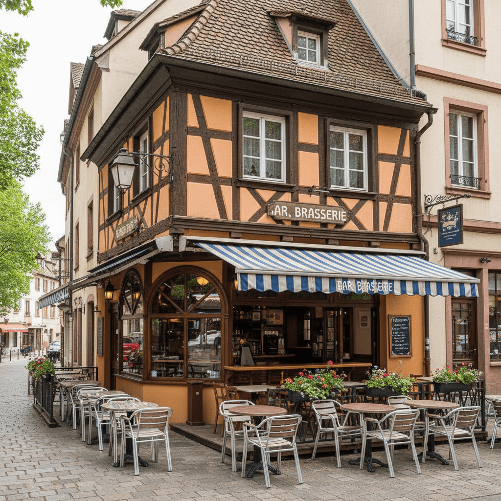 Bar-brasserie 110m² à Strasbourg : terrasse - licence IV