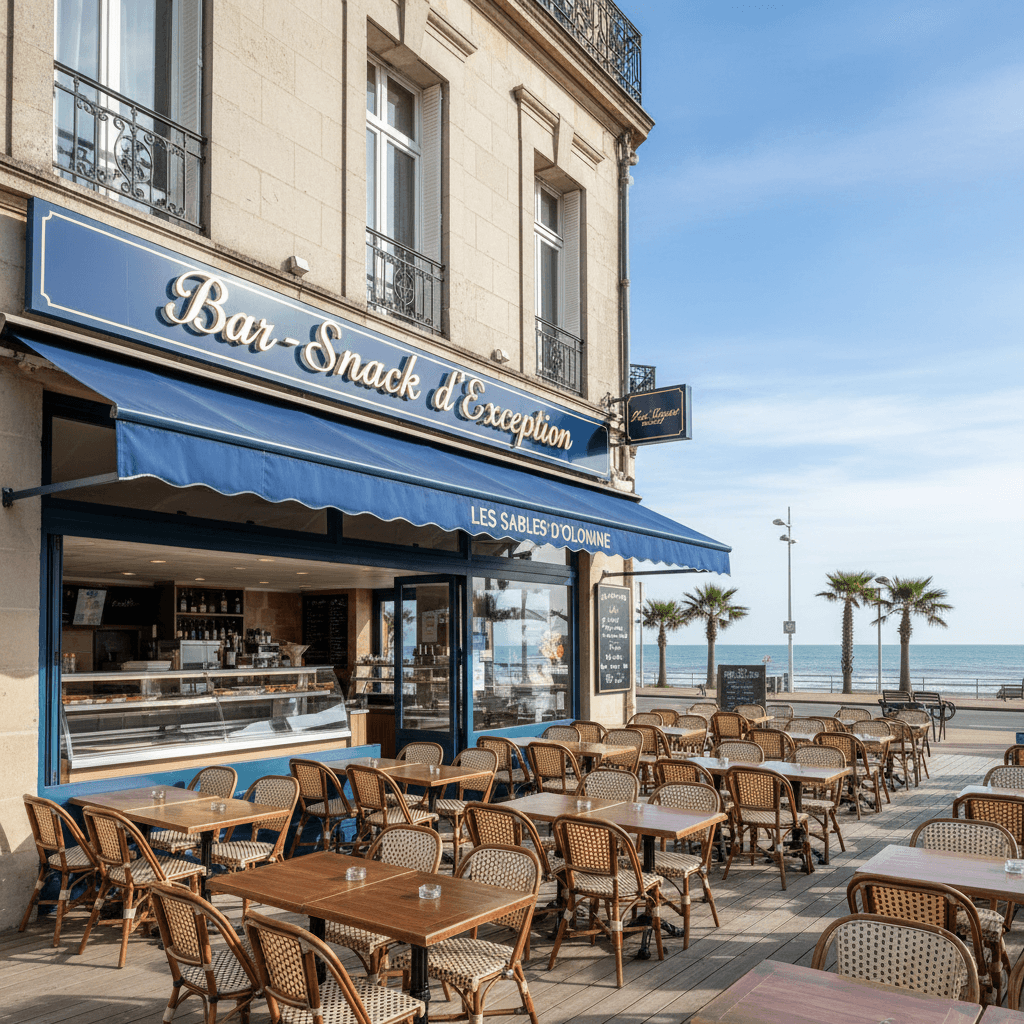 Snack 140m² à Les Sables-D'Olonne : terrasse - licence IV - Image 1