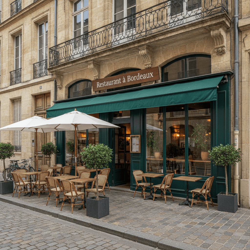 Restaurant 137m² à Bordeaux : terrasse - licence IV