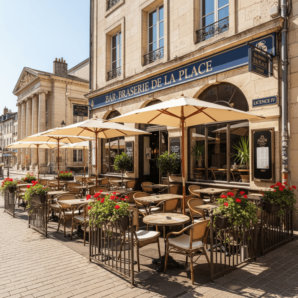 Bar-brasserie 200m² à Cahors : terrasse - licence IV - Image 1