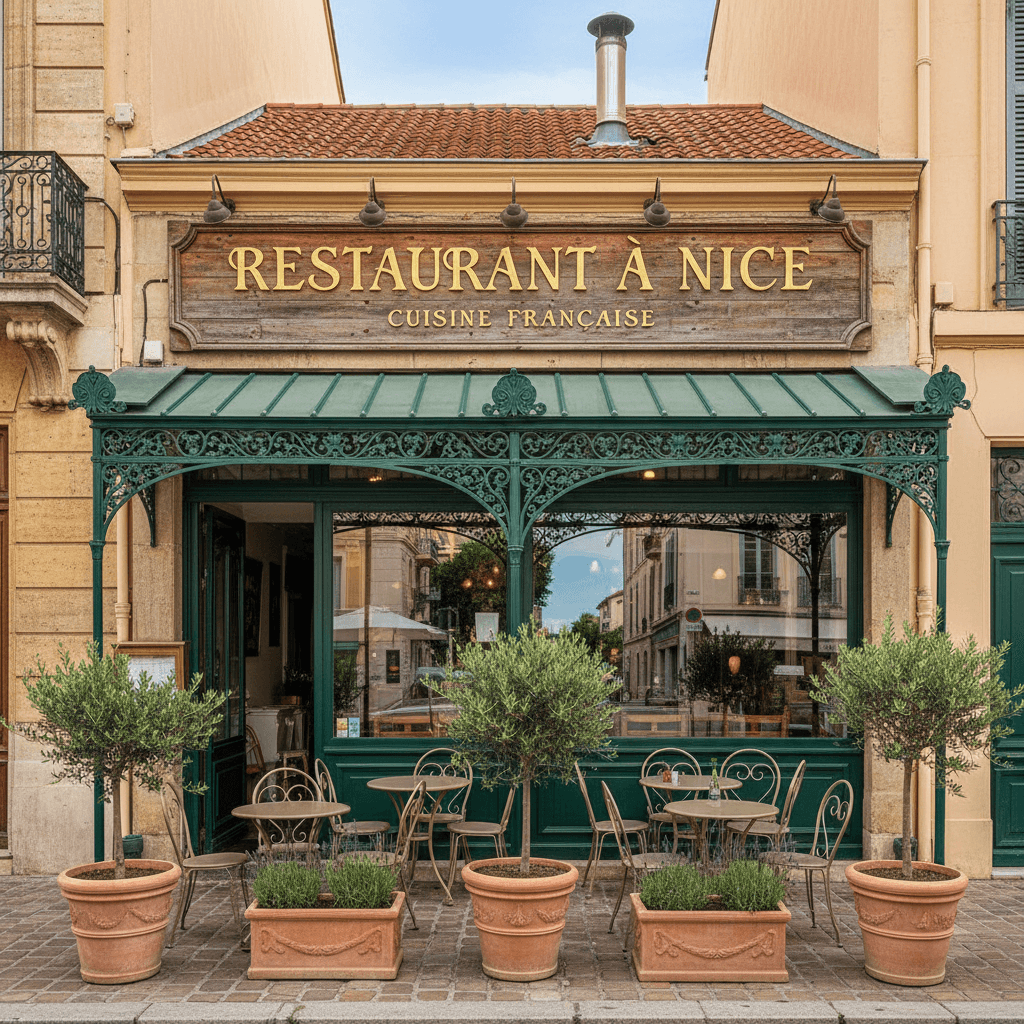 Restaurant à Nice : terrasse - extraction