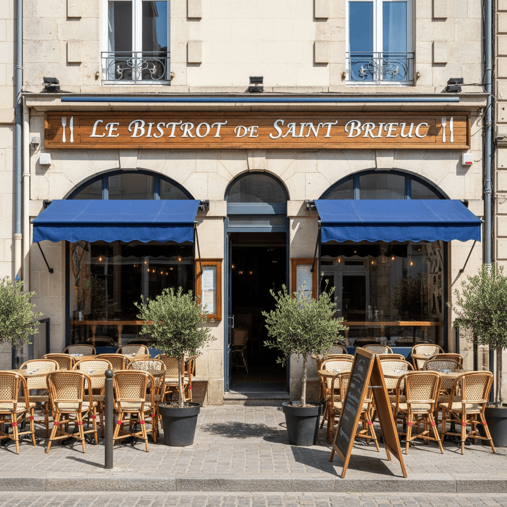 Restaurant à Saint-Brieuc : terrasse - extraction - Image 1