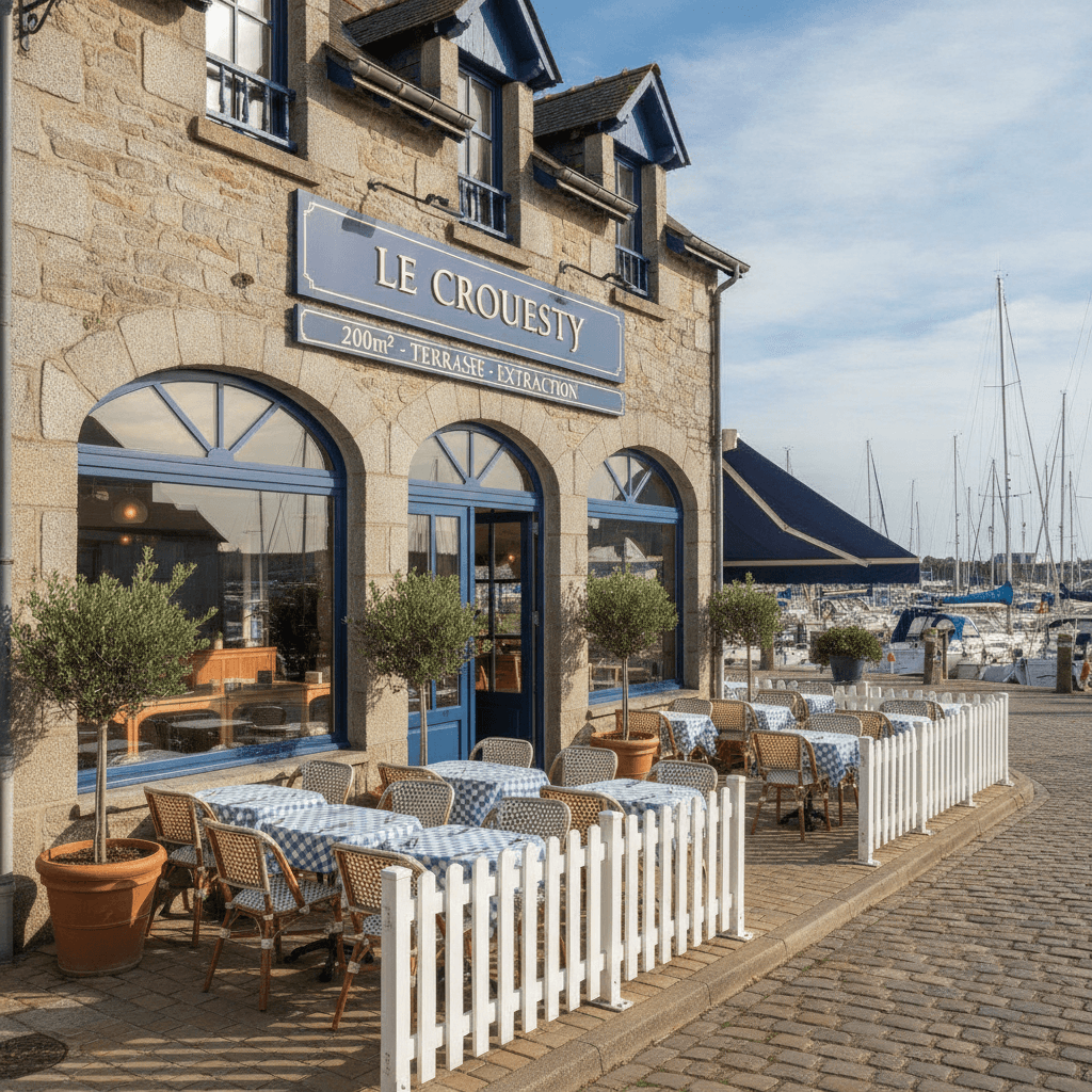 Restaurant 200m² à Arzon : terrasse - extraction - Image 1