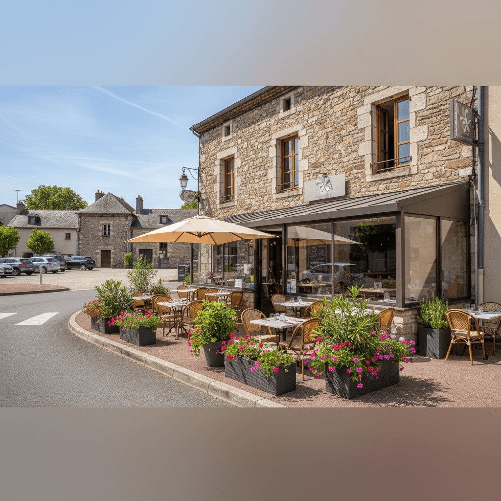 Restaurant à Aubenas : terrasse - licence IV - Image 1
