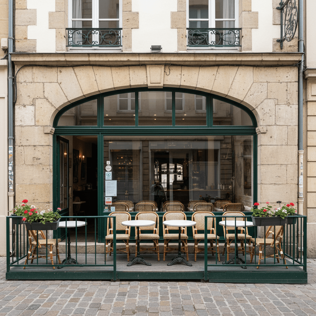 Restaurant à Nantes : terrasse - licence IV