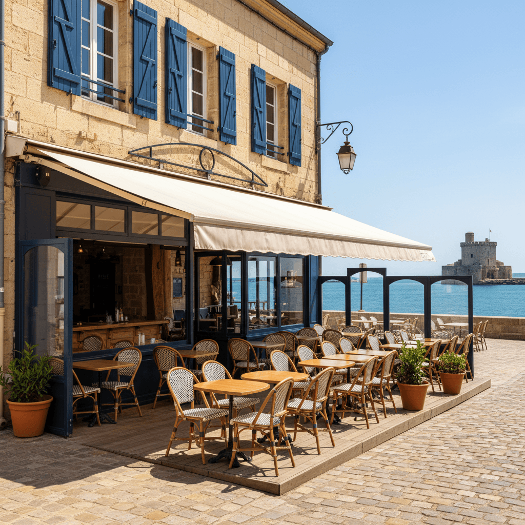 Bar-brasserie à La Rochelle : terrasse - Image 1