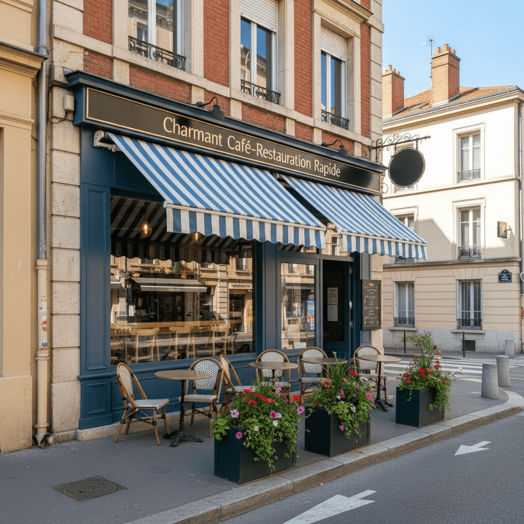 Fast-food 63m² à Lyon : terrasse - licence IV - Image 1