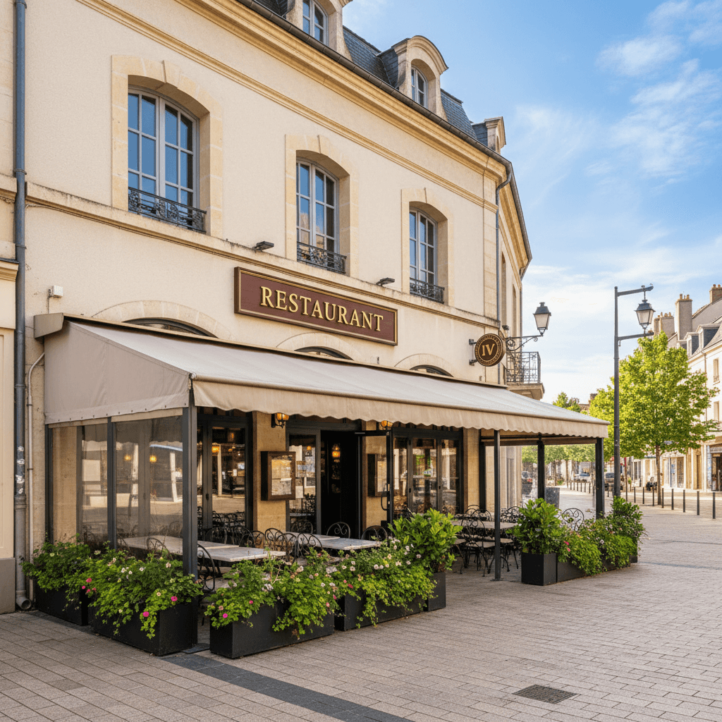 Restaurant 180 couverts à Saint-Saturnin : terrasse - licence IV - Image 1