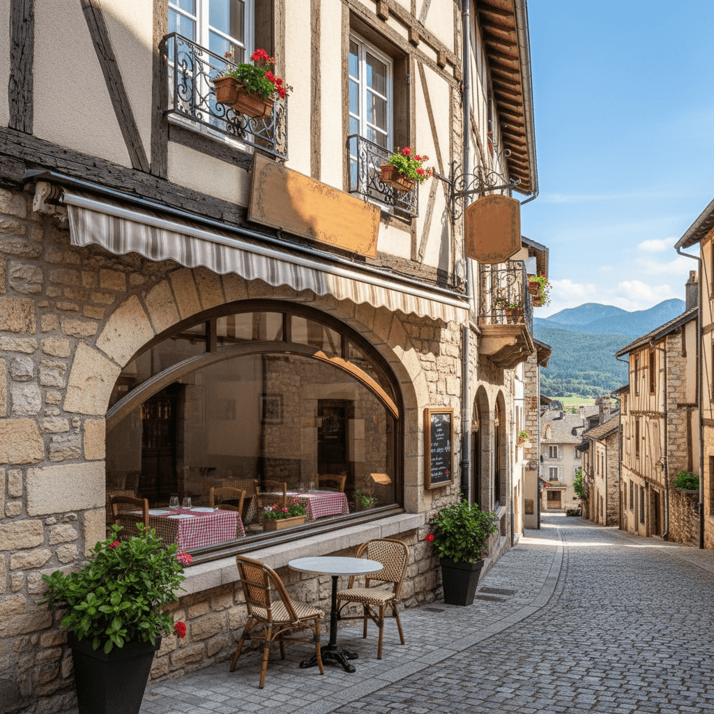 Restaurant à Bagneres De Bigorre : terrasse - licence IV - Image 1