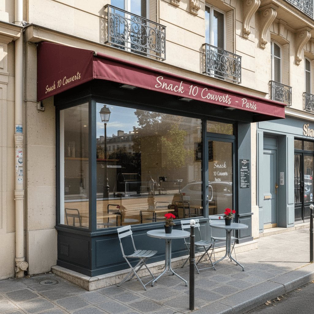 Snack 10 couverts à Paris