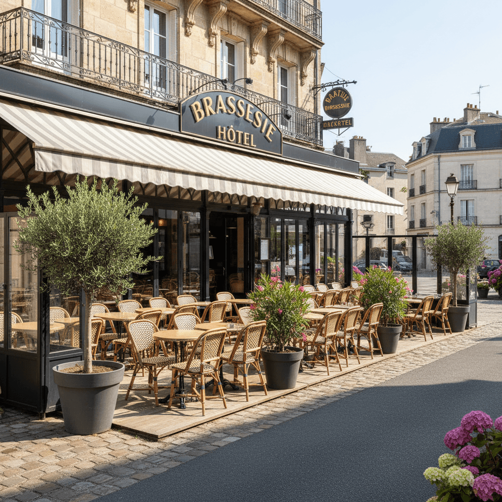 Bar-brasserie à Côte de Nacre : terrasse - licence IV - Image 1