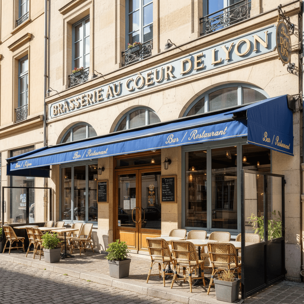 Bar-brasserie 73m² à Lyon : terrasse - licence IV